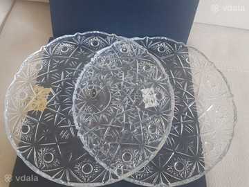 Блюдо тортівниця Bohemia miranda 31см кришталева богемське скло Чехія - VDALA.PRO