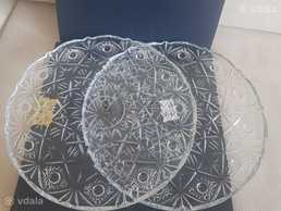 Блюдо тортівниця Bohemia miranda 31см кришталева богемське скло Чехія - VDALA.PRO