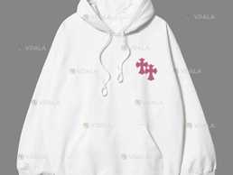 Мужские худи Chrome Hearts Logo унисекс черные белые хром хартс - VDALA.PRO