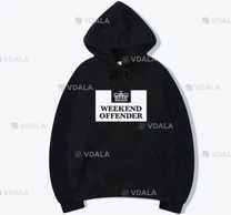 Мужское худи Weekend Offender черная Викенд оффендер кофта подарок - VDALA.PRO