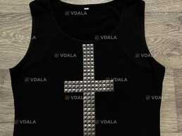 Майка топ с крестом opium,y2k - VDALA.PRO