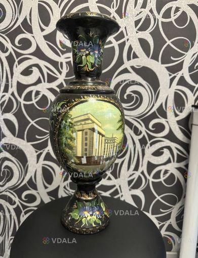 Велика ваза, підпис художника, авторський розпис , - VDALA.PRO
