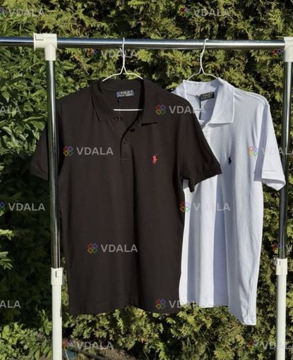 Воротник футболка Polo Ralph Lauren мужская рубашка Поло Ральф - VDALA.PRO