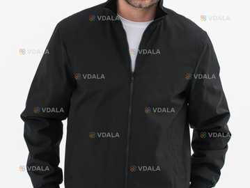 Чоловічий бомбер чорного кольору B-121 - VDALA.PRO