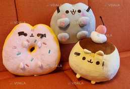 Пушин з лапками, пушин рожевий пончик, Великі 20см на 20 см.pusheen ca - VDALA.PRO