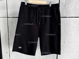 Шорти чоловічі Lacoste чорні - VDALA.PRO