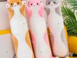 М'яка іграшка Кіт Батон, плюшева іграшка Кіт Обіймашка 90 см - VDALA.PRO