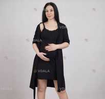 Халат нічна сорочка комплект для вагітних для годування для сну р44-60 - VDALA.PRO