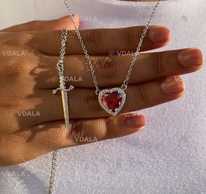 Парні кулони меч та серце - VDALA.PRO