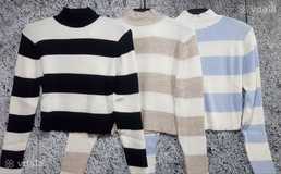 Вкорочений светр в смужку - VDALA.PRO