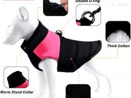 Жилетка утепленная для собак черный с розовым размер xl Жилетка утепленная для собак черный с розовым размер xl - VDALA.PRO