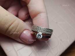 Каблучка срібна з позолотою 18 р - VDALA.PRO