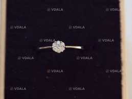 Каблучка в білому золоті з діамантами - VDALA.PRO