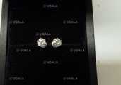 Сережки Tiffany пусеты 750 проба 1.70 грамм, бриллианты 0.58 ct F/VS - VDALA.PRO - 2