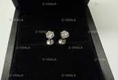 Сережки Tiffany пусеты 750 проба 1.70 грамм, бриллианты 0.58 ct F/VS - VDALA.PRO - 3