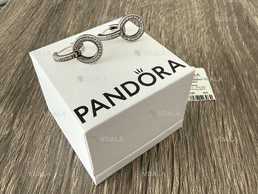 Сяючі подвійні сережки Pandora - VDALA.PRO