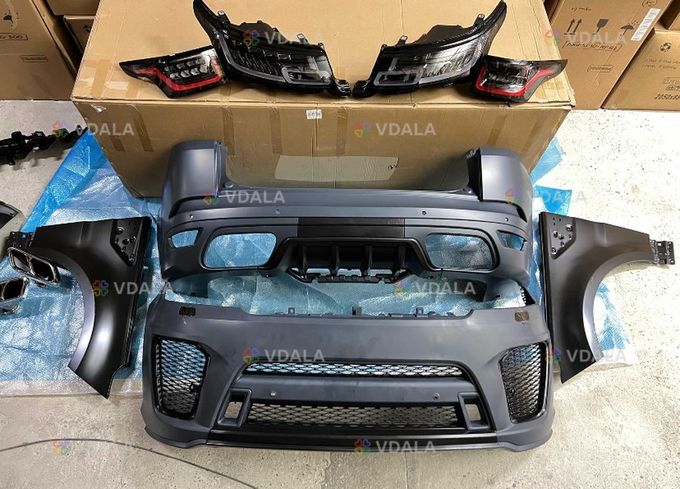 обвес на range rover sport svr Комплект рестайлинга Бампер фара фонарь - VDALA.PRO