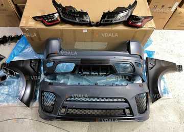 обвес на range rover sport svr Комплект рестайлинга Бампер фара фонарь - VDALA.PRO