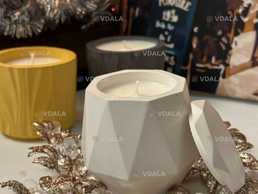 Свеча в гипсовом кашпо - VDALA.PRO