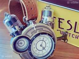 Футуристичные наручные часы Tesla Watch в стиле стимпанк Футуристичные наручные часы Tesla Watch в стиле стимпанк - VDALA.PRO