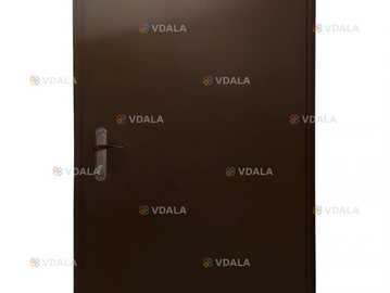 Двері технічні Антивандальні 2мм на трубі , коричневі - VDALA.PRO