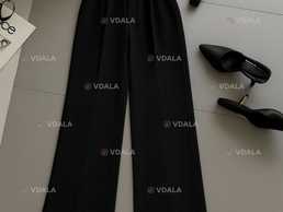 Штани палаццо білий і чорний - VDALA.PRO