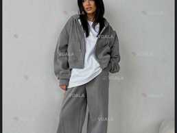 Костюм жіночий оверсайз худі та штани | костюм женский модель 1539 - VDALA.PRO