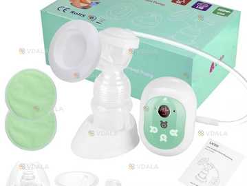 Електричний молоковідсмоктувач Lictin, силіконовий, подвійний - VDALA.PRO