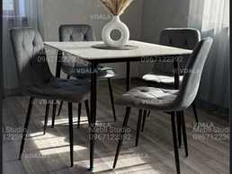Стіл з кераміки з стільцями - VDALA.PRO