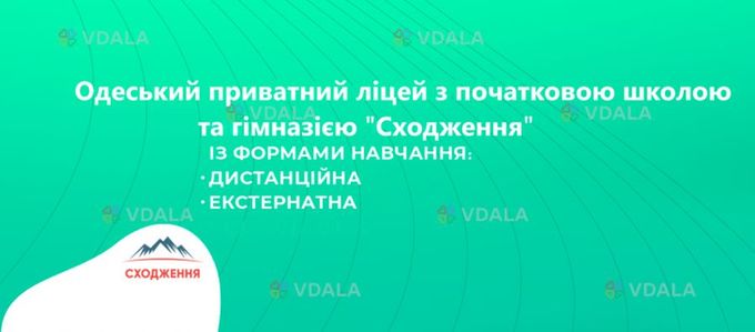Одесский частный лицей с начальной школой и гимназией Сходження - VDALA.PRO