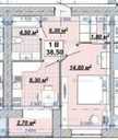 Продам Квартиру в новостройке Жилой комплекс: Княгинін, 38.50 м², 1 ко - VDALA.PRO - 6