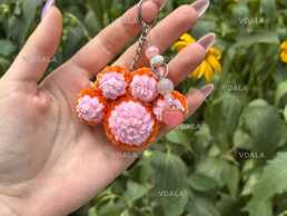 Руда лапка брелок в'язаний - VDALA.PRO