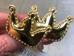 Пара золотистих заколок у формі корони - VDALA.PRO