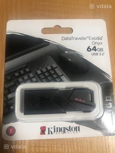 USB флеш-накопичувач 3.2 Kingston DataTraveler Exodia Onyx 128gb - VDALA.PRO