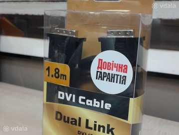 Dvi кабель 1.8 м (Dual Link) Dvi кабель 1.8 м (Dual Link) - VDALA.PRO