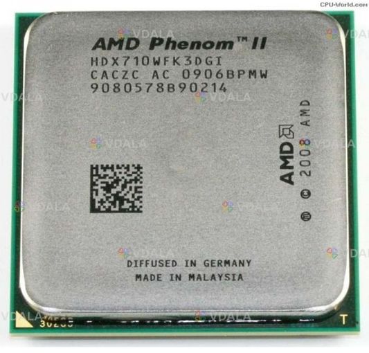 AM2+/AM3 Phenom ii x3 710/720 BE 2.6-2.8 Mhz 95w есть опт - VDALA.PRO