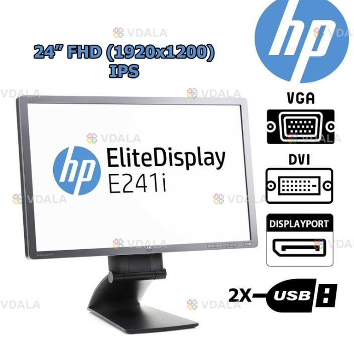 Акція! Монітор hp EliteDisplay E241i 24 fhd ips dp/dvi/vg - VDALA.PRO
