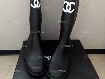 Гумові чоботи Шанель, резинові сапоги - VDALA.PRO