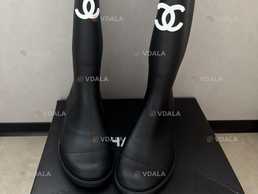 Гумові чоботи Шанель, резинові сапоги - VDALA.PRO