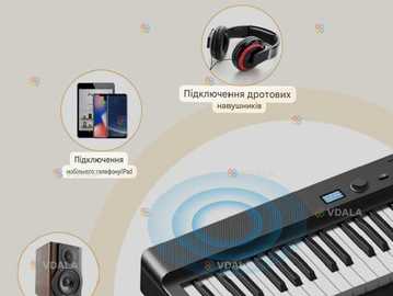 Складане цифрове піаніно 88 клавіш з Bluetooth та MIDI - VDALA.PRO