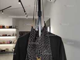 Сумка Saint Laurent Oxalis Crochet Raffia Bag Black - VDALA.PRO