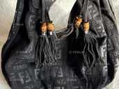 Кожаная сумка FENDI. Натуральная замша и кожа. Цвет шоколада. - VDALA.PRO - 1