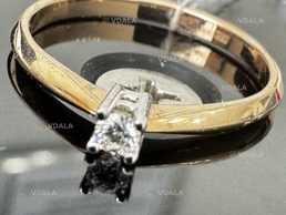 Золотое кольцо с бриллиантом 585 проба р.16,3 - VDALA.PRO