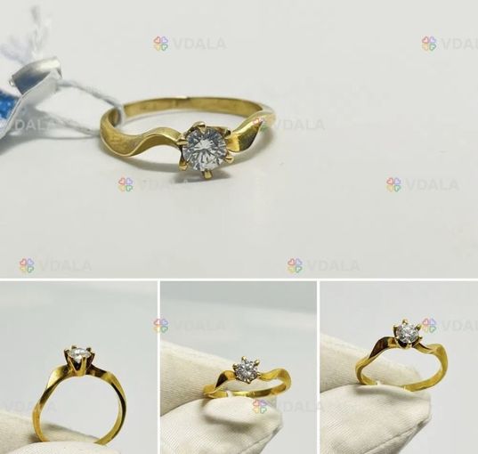 Золотое кольцо с бриллиантом Золотое кольцо с бриллиантом - VDALA.PRO