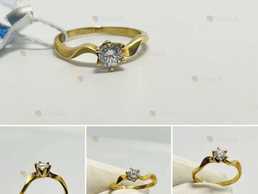 Золотое кольцо с бриллиантом - VDALA.PRO