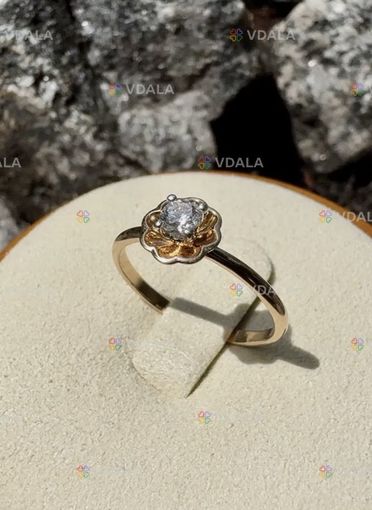Золотое кольцо с бриллиантом Золотое кольцо с бриллиантом - VDALA.PRO