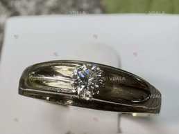 Золотое кольцо с бриллиантом - VDALA.PRO