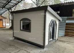 Собачья будка утепленная большая для собак - VDALA.PRO