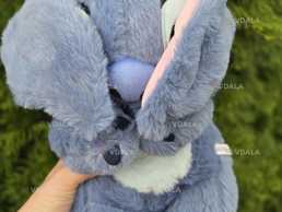 Дышащий Стич Stich ночник синий, Детская плюшевая мягкая игрушка - VDALA.PRO