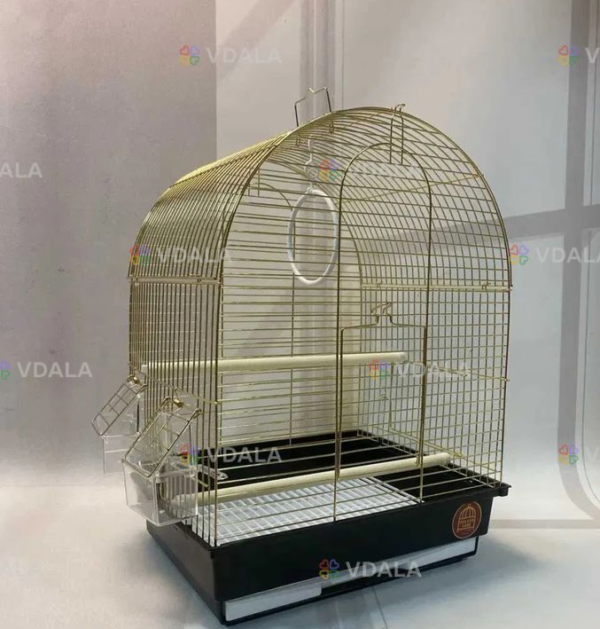 Клетка для попугаев А417Gold, 35х28х46 см - VDALA.PRO